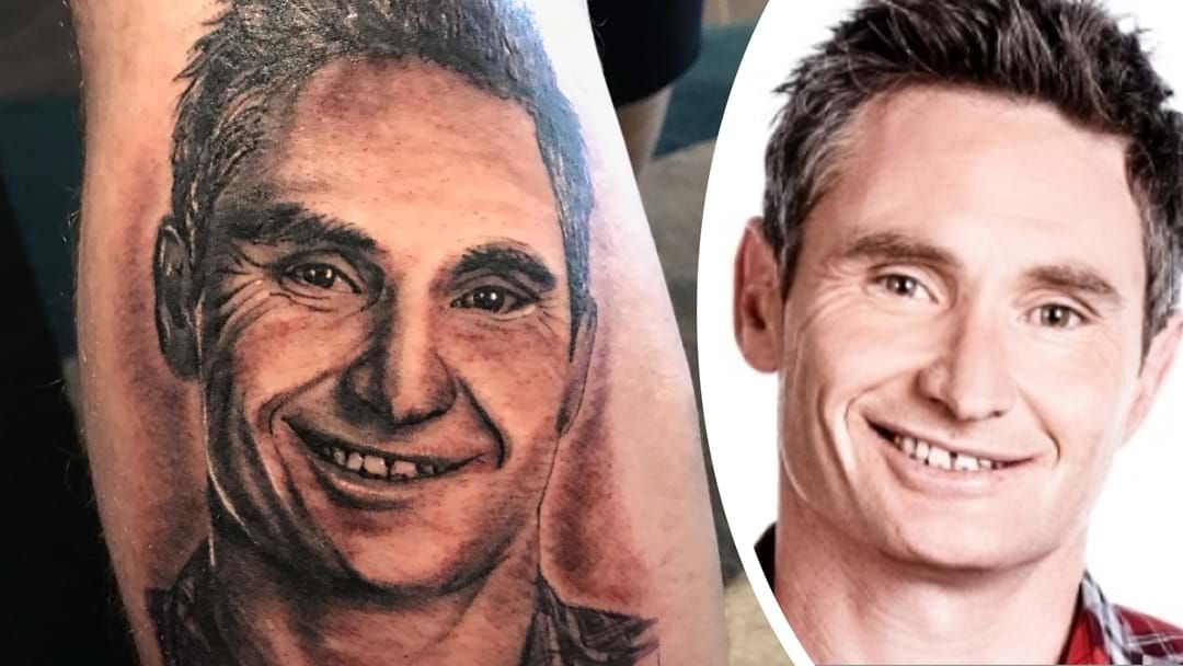 Article heading image for The Man with a Hughesy Tattoo on His Leg Reveals the Story Behind It