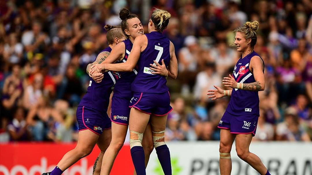 Article heading image for The Freo v Collingwood Crowd At Optus Stadium Has Already Broken The AFLW Record