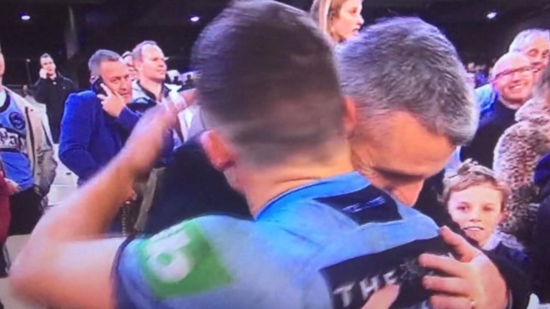 Article heading image for Nathan And Ivan Cleary Share Touching Father-Son Moment After Blues Win