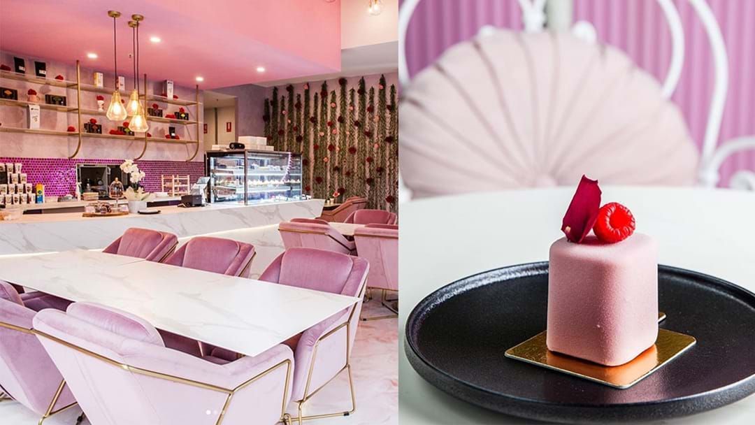 Article heading image for We’re Obsessed With This Pink Cafe's Adorable Christmas Dessert Box!