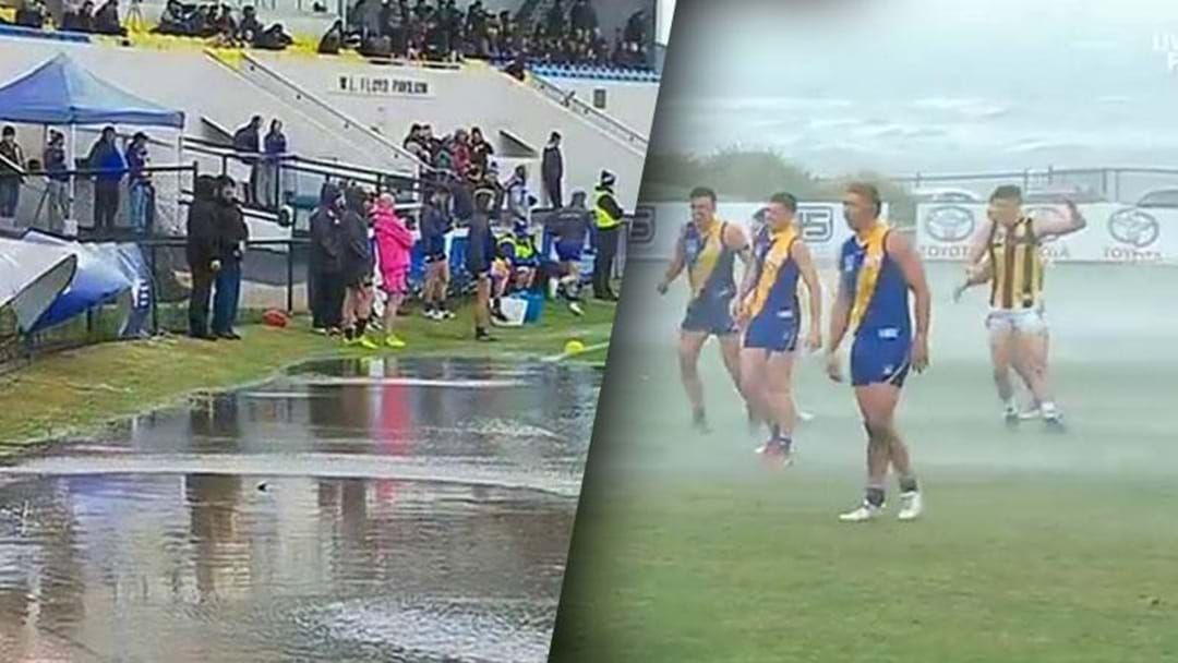 Article heading image for Conditions At The VFL Game In Williamstown Are Utterly Horrendous