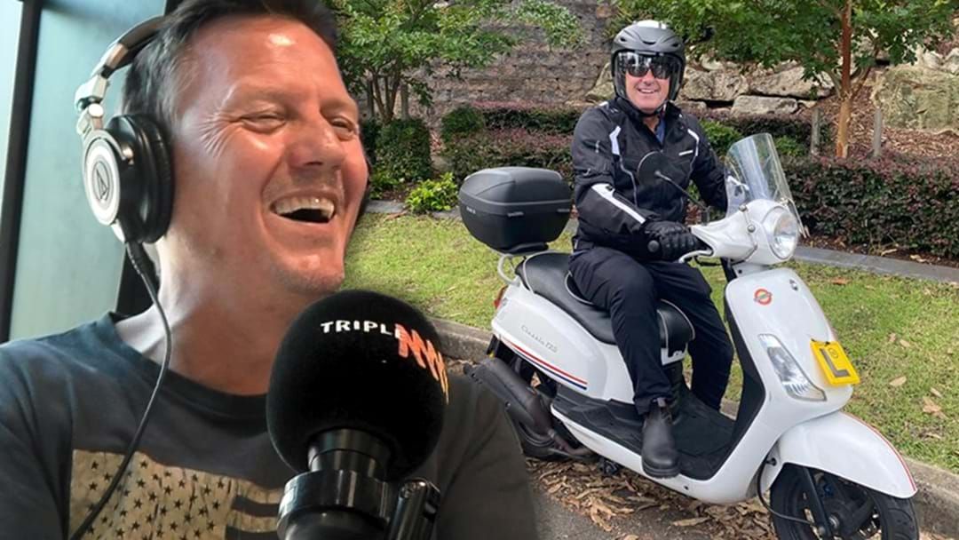 Article heading image for Mark Taylor Cops It For His Brand New Scooter