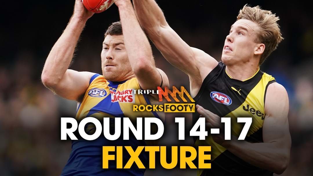 Article heading image for AFL Fixtures Rounds 14-17