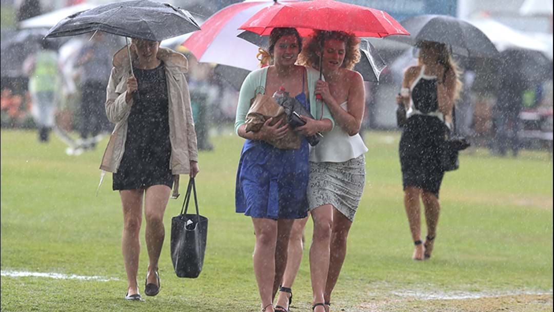 Article heading image for Pack Your Brolly On Race Day 'Cause It's Probably Gonna Piss Down