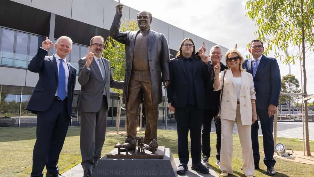 Article heading image for Statue Of Michael Gudinski Unveiled At Rod Laver Arena