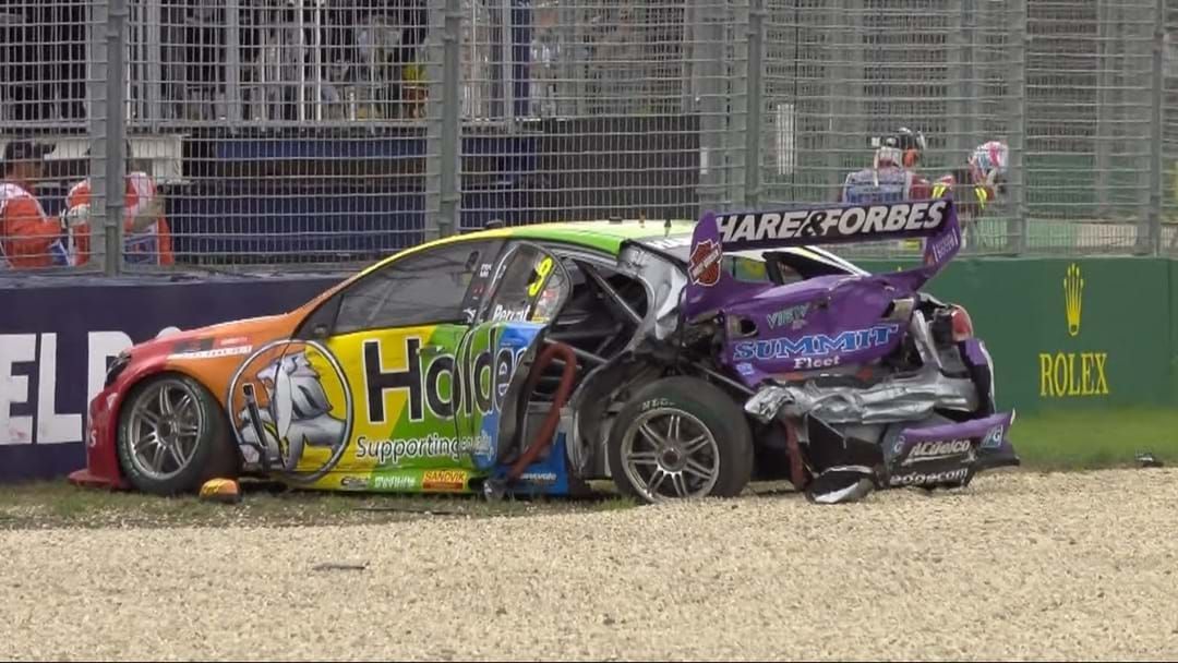 Article heading image for Supercars Hit The Brakes After Heavy Crash
