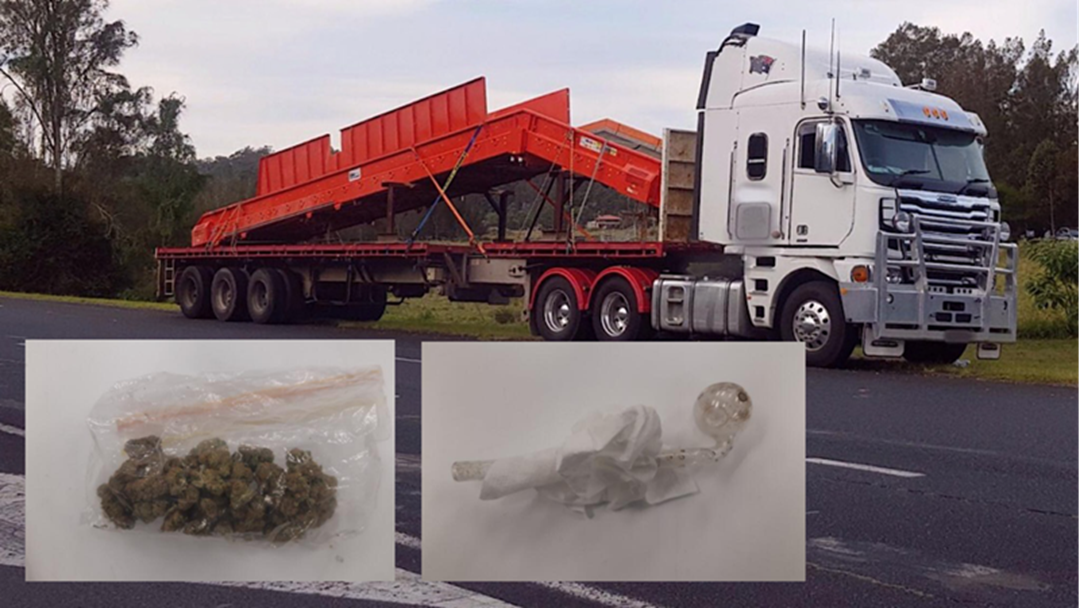 Article heading image for Cannabis and Bong Found in Erratic Truck Driver’s Cabin