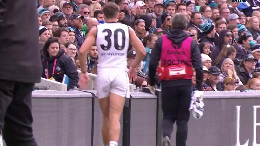 Article heading image for Charlie Curnow To Miss 2-3 Weeks With 'Bone Bruising' On The Knee