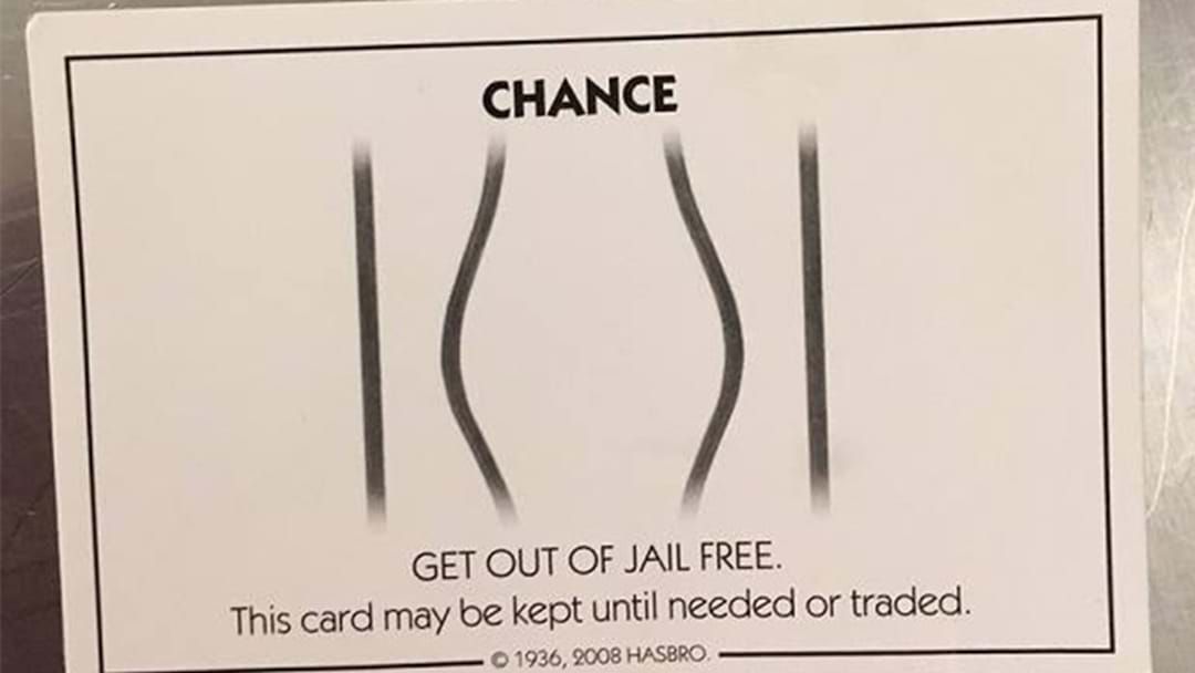 Article heading image for Bloke Whips Out Monopoly ‘Get Out Of Jail Free Card’ Trying To Avoid Getting Arrested