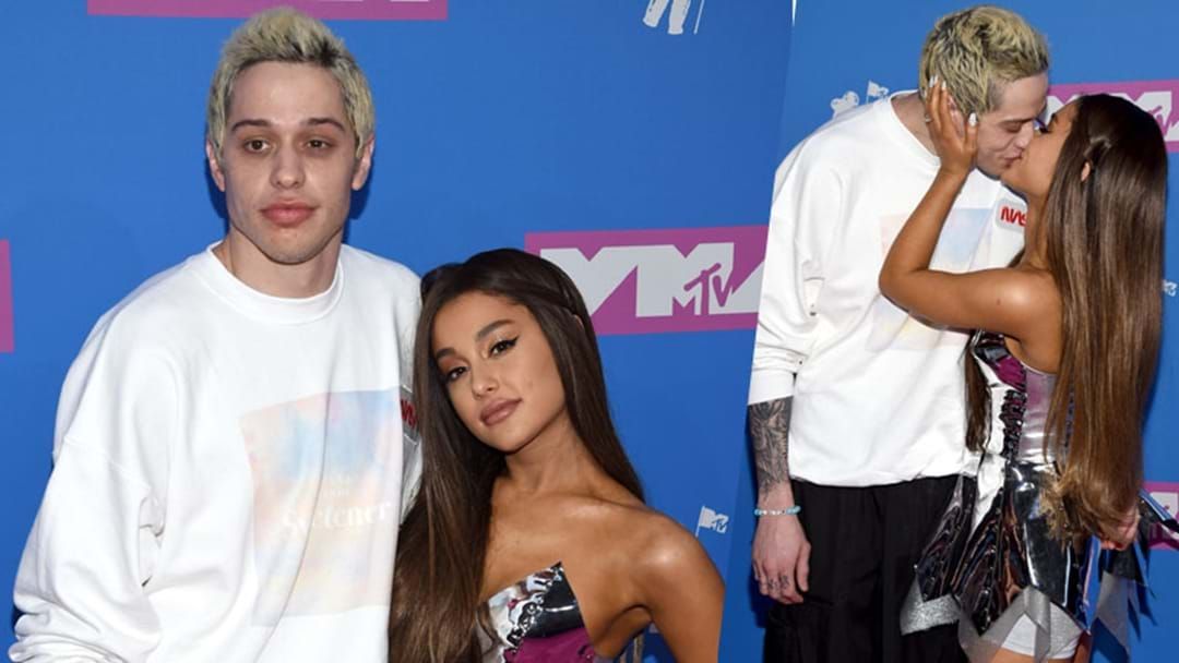 Article heading image for You Missed This HIDDEN Detail In Ariana & Pete Davidson’s MTV VMA Photo