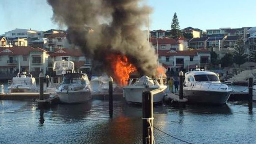 Article heading image for Boat Fire At Mindarie Contained