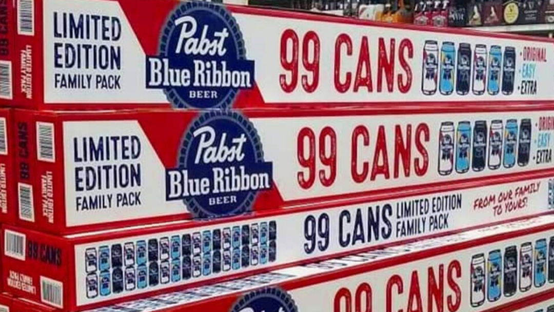 Article heading image for Bulk Frothies! Pabst Blue Ribbon 99-Can Beer Pack Has Hit Australia