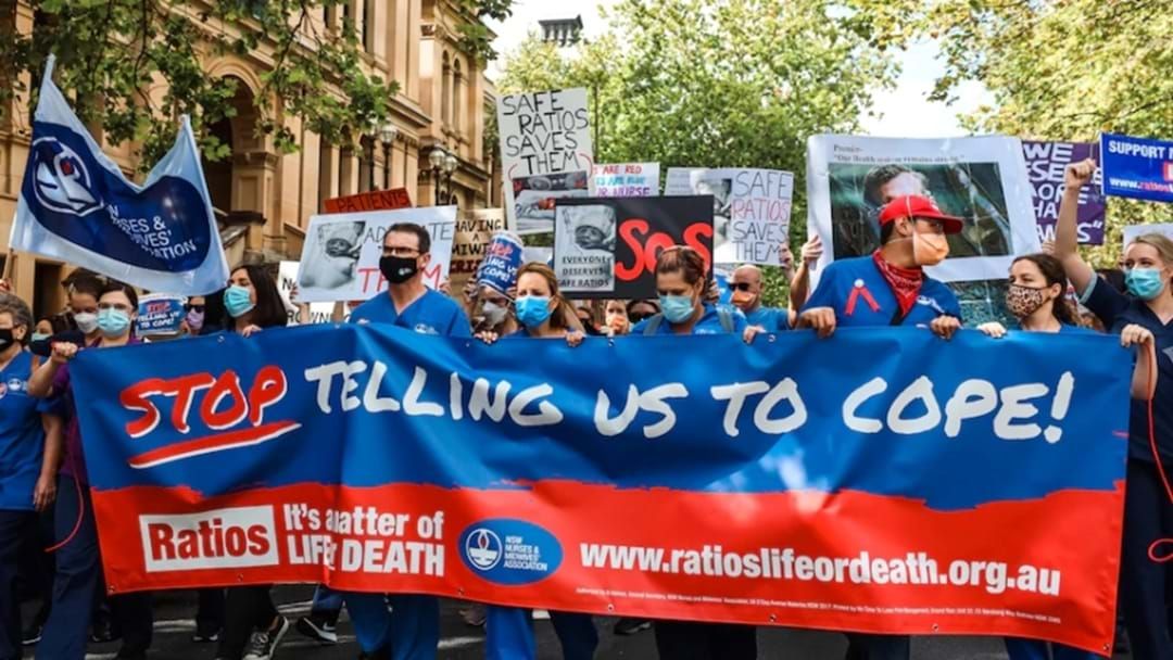 Article heading image for NSW Nurses And Midwives Strike For 24-Hours Over Staffing Ratios And Pay