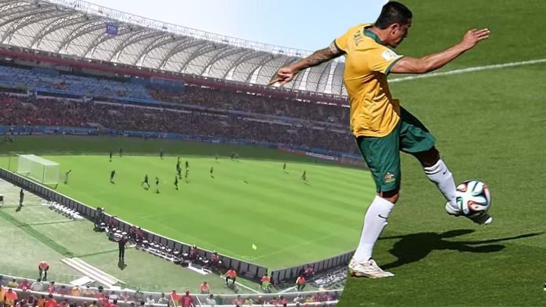 Article heading image for Crowd Footage Emerges Of Tim Cahill's Ridiculous World Cup Goal Vs. The Netherlands
