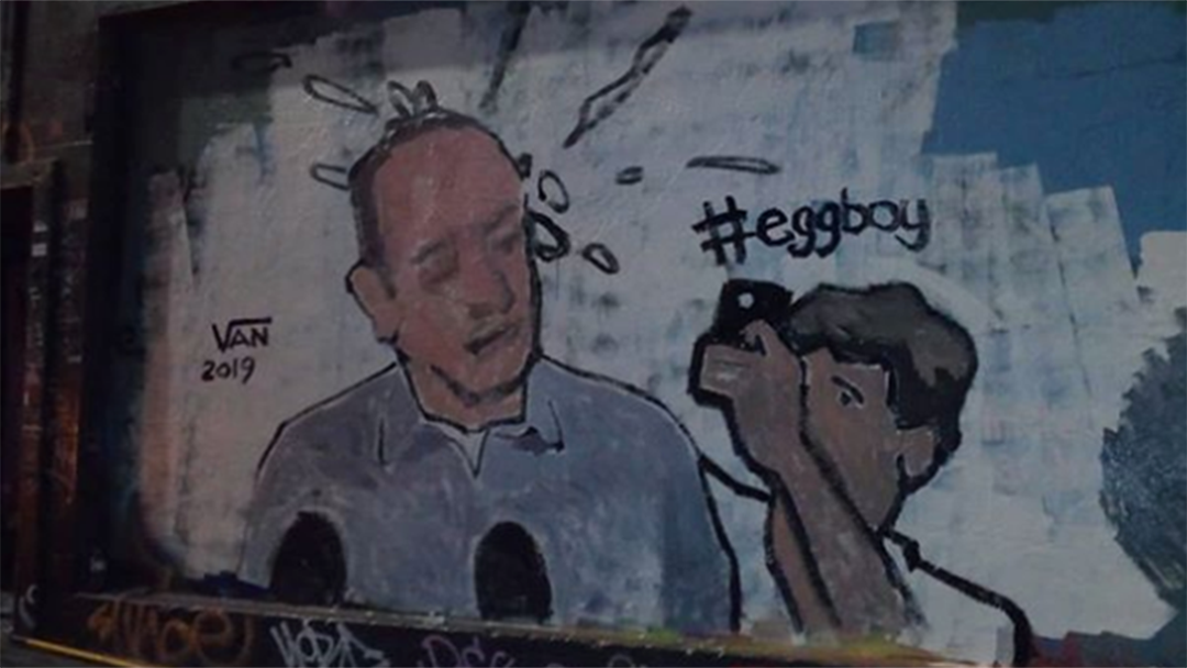 Article heading image for Egg Boy Has Been Honoured With A Melbourne Laneway Mural