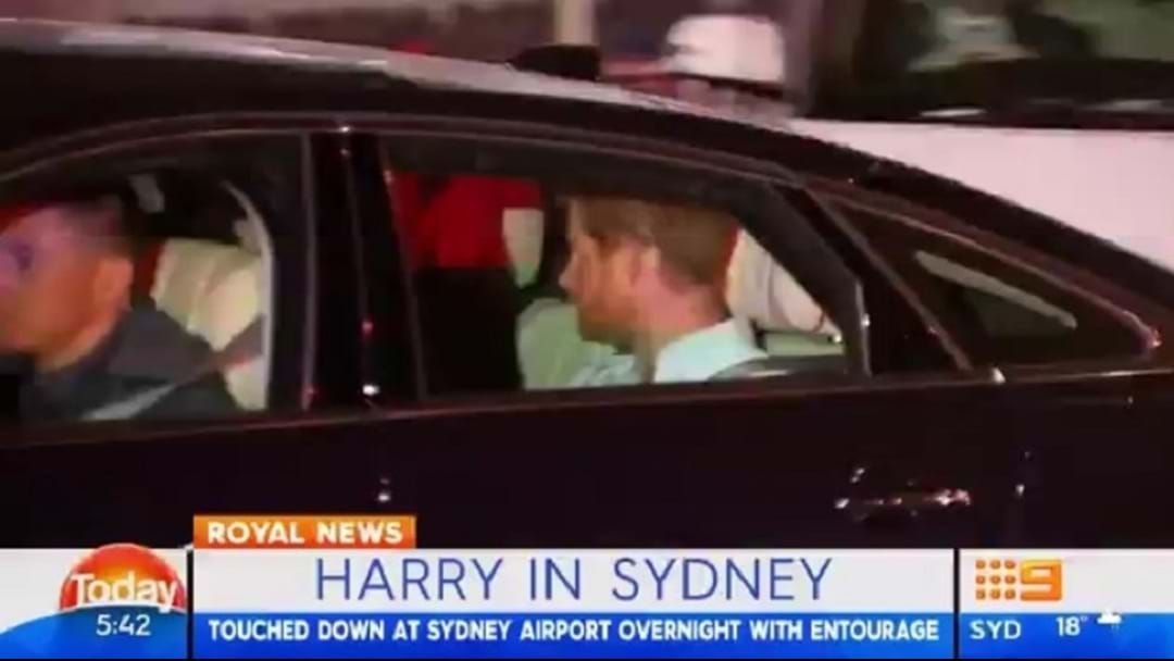 Article heading image for Prince Harry Arrives In Sydney