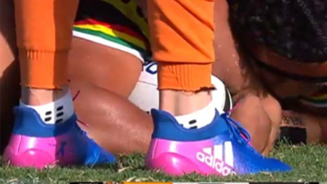 Article heading image for We Need To Talk About Mitchell Moses' Socks