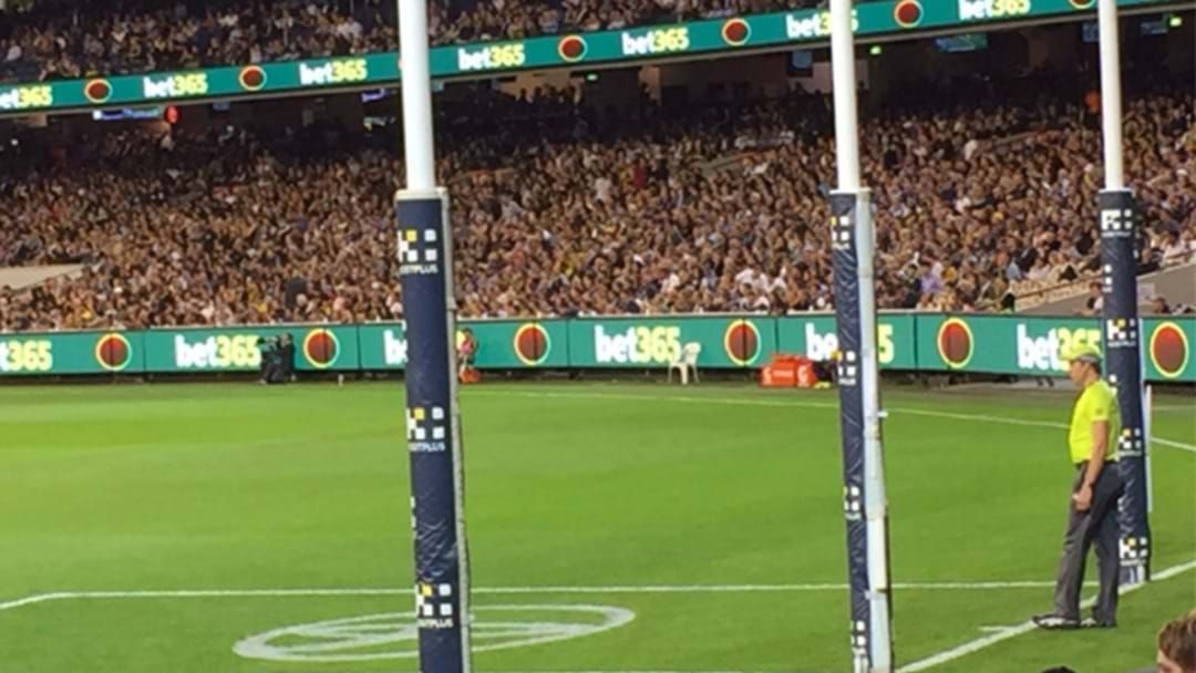 Article heading image for Everyone Is Absolutely Filthy At The AFL's Goal Square Advertising