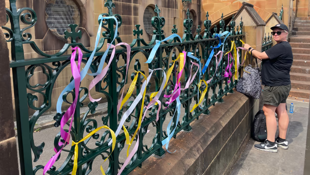 Article heading image for Clergy Abuse Survivors, Church Staff Reach Agreement To Display Ribbons