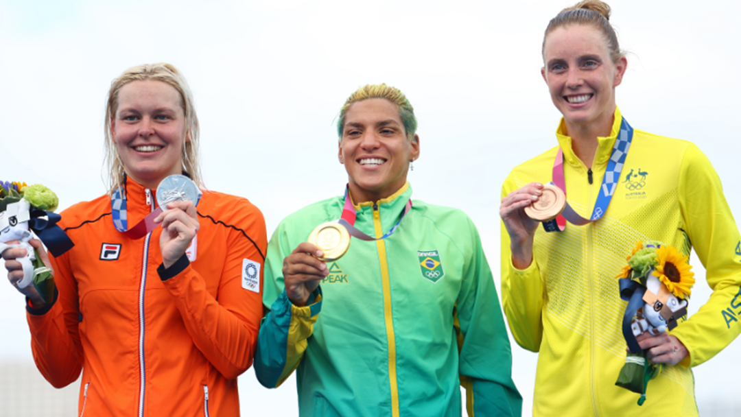Article heading image for Kareena Lee's Olympic Triumph In Women’s 10km Marathon Swim Makes History