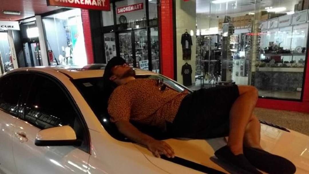 Article heading image for NT Government Worker Finds Drunk Bloke Sleeping On His Car Bonnet