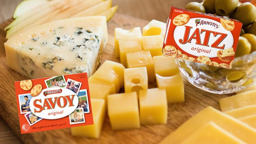 Article heading image for People Are Losing It Over News Jatz And Savoy Crackers Can Be Used To Cut Cheese