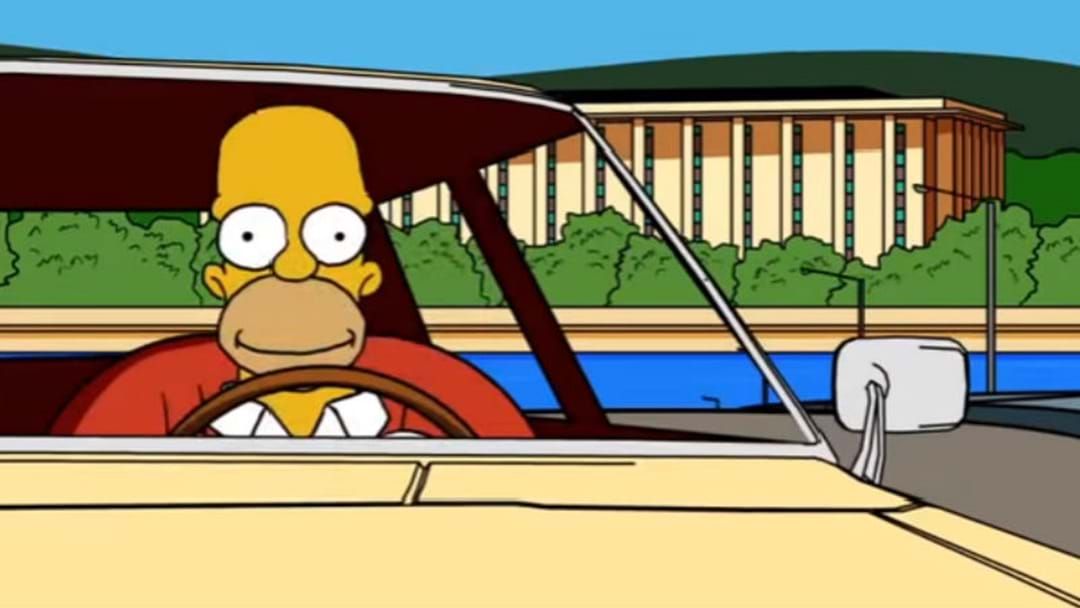 Article heading image for ‘THE SIMPSONS’ OPENER GETS A CANBERRA TWIST