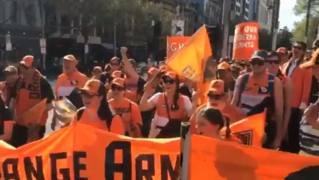Article heading image for GWS Army March To The MCG