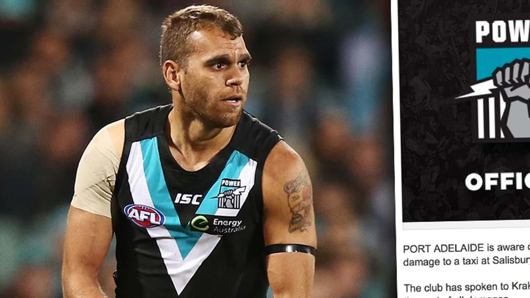 Article heading image for Port Adelaide Release Statement On Nathan Krakouer Incident