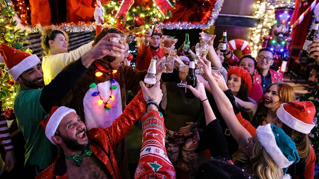 Headline image from the article A Magical Santa Bar Is Pop Up Up In The Rocks