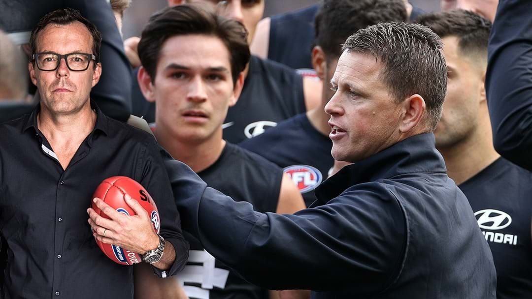 Article heading image for Damian Barrett Believes The Next Four Games Will Determine Brendon Bolton's Fate