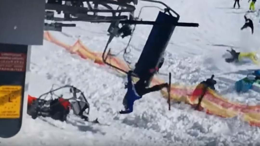 Article heading image for Ski Lift Malfunction Catapults People Metres Into The Air