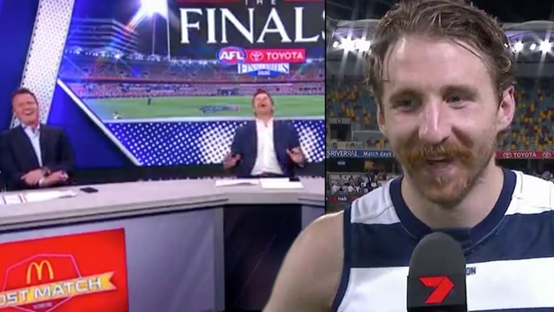 Article heading image for Zach Tuohy's Cheeky Response To Luke Darcy After Geelong's Preliminary Final