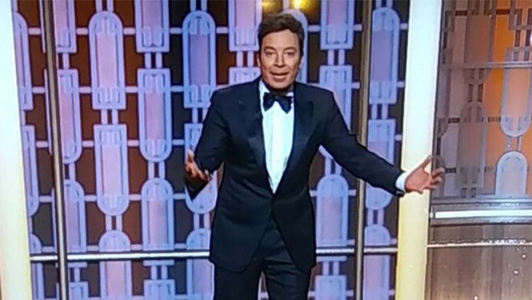 Article heading image for Jimmy Fallon’s Broken Teleprompter Stuffed Up The Golden Globes Intro 