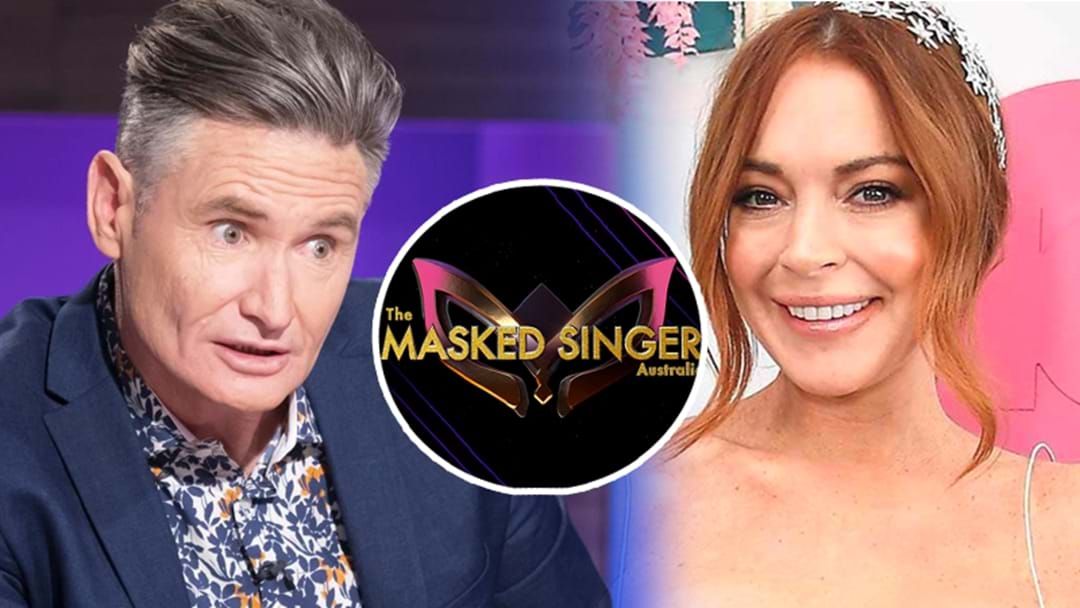 Article heading image for Is Hughesy The Real Reason Why Lindsay Lohan Isn't Returning To The Masked Singer?!