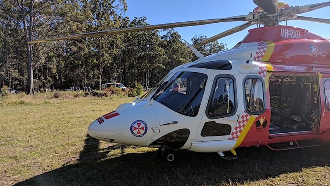 Article heading image for Trapped Man Flown to Coffs Harbour After Tractor Rollover
