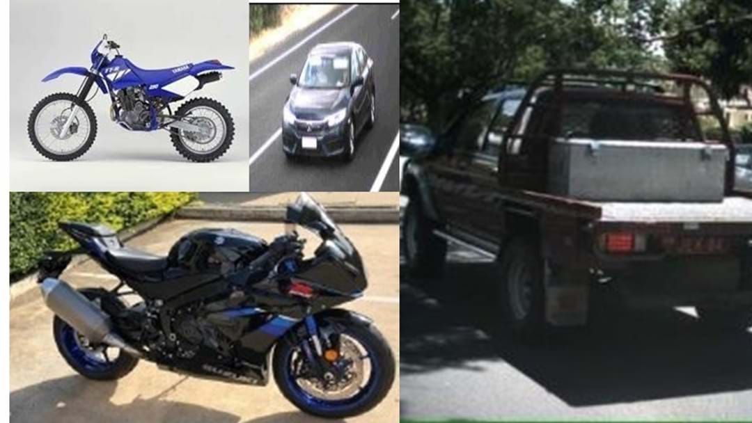 Article heading image for Toowoomba Police are Still Looking to Locate Four Outstanding Stolen Vehicles