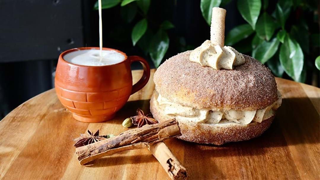 Article heading image for Stop Right Now, A Limited Edition Chai Latte Stuffed Donut Exists