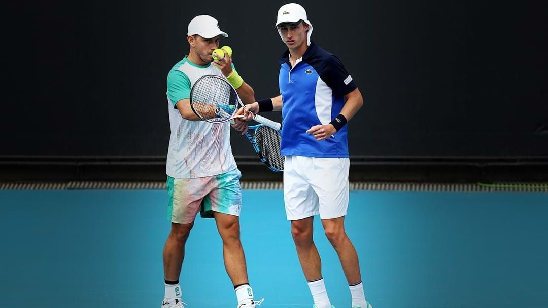 Article heading image for A Pair Of Aussies Have Taken Out The Fifth Seed In The Men's Doubles