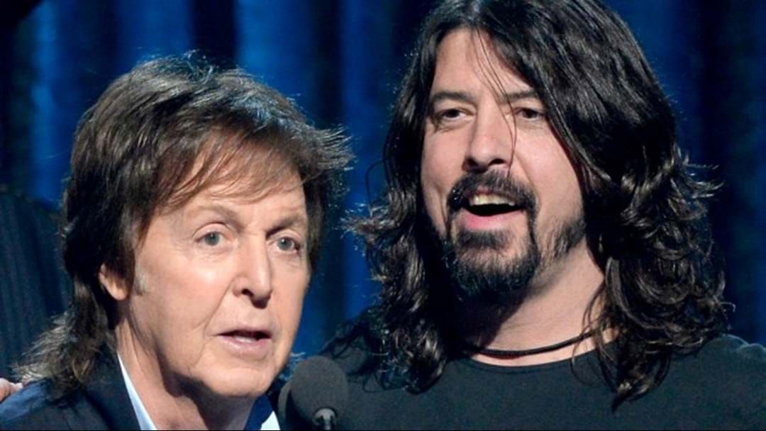 Article heading image for Paul McCartney Played Drums On New Foo Fighters Song Without Hearing It