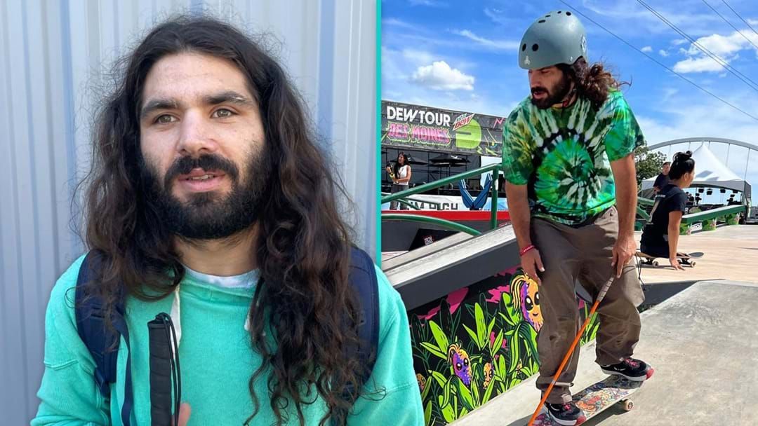 Article heading image for TikTok's Anthony Ferraro Reveals How Being Blind Couldn't Stop Him From Skateboarding