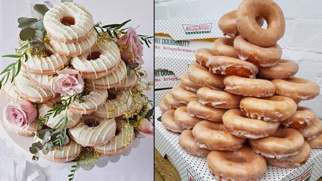 Article heading image for Krispy Kreme Australia Just Launched Wedding Doughnuts 