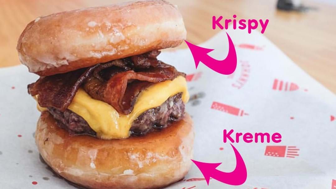 Article heading image for The Perth Burger Serving A Burger Housed Within TWO Krispy Kremes