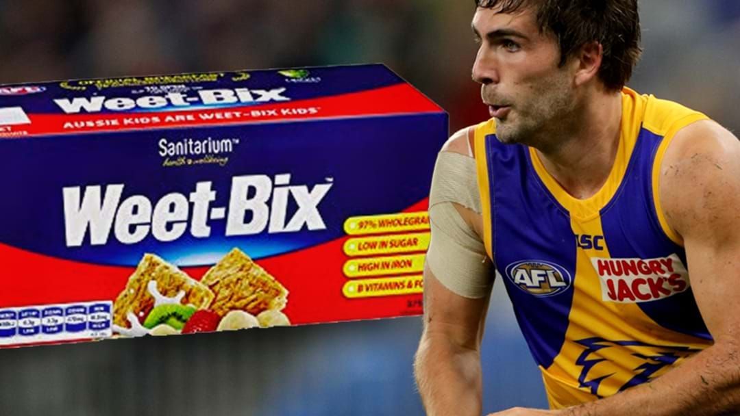 Article heading image for Andrew Gaff – Elite AFL Player – Eats Bugger All Weet Bix For Breakfast