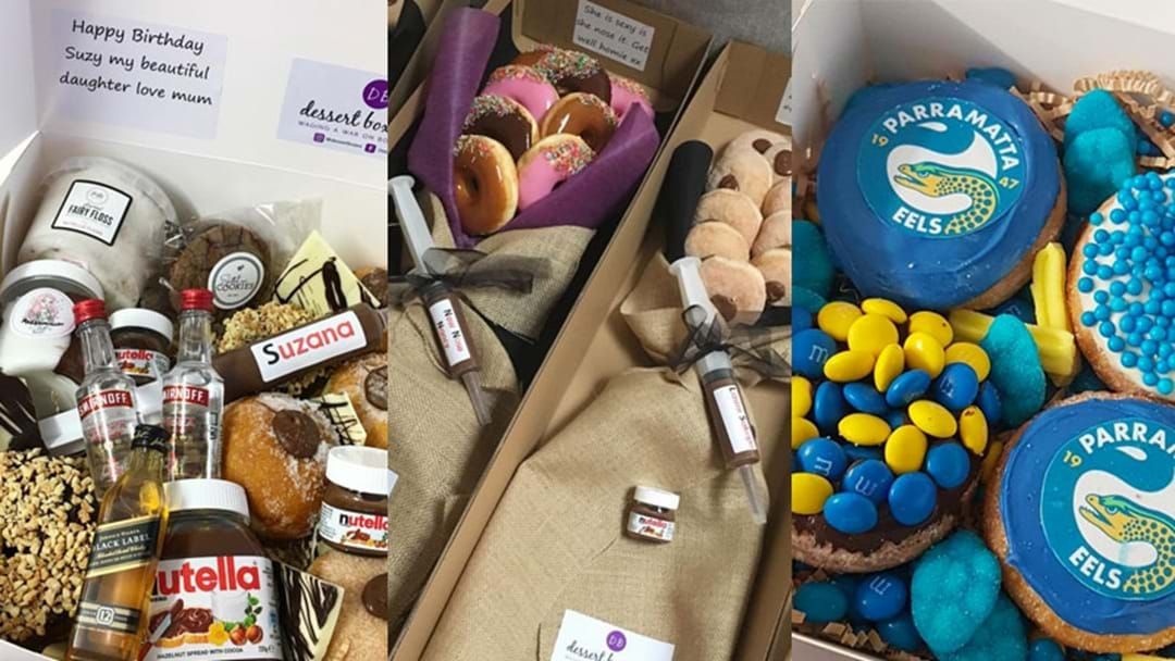 Article heading image for The Legends Who Created The Doughnut Bouquet Have Just Released CUSTOM Dessert Boxes! 
