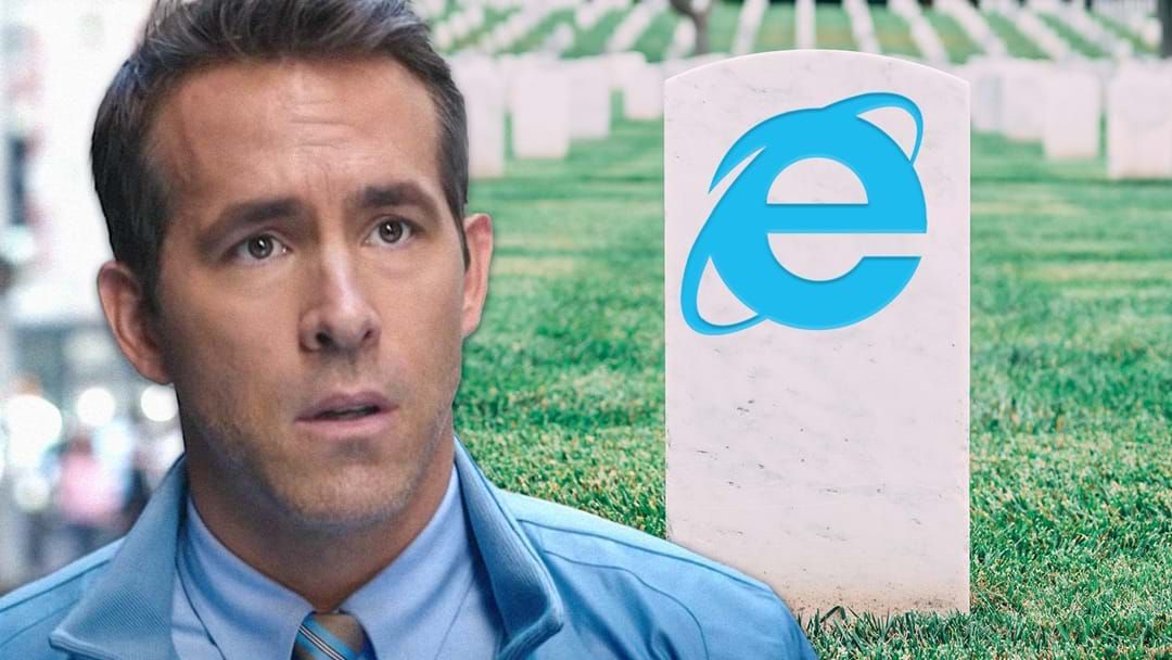 Article heading image for RIP: Ryan Reynolds Shares A Loving Tribute After The Death Of Internet Explorer