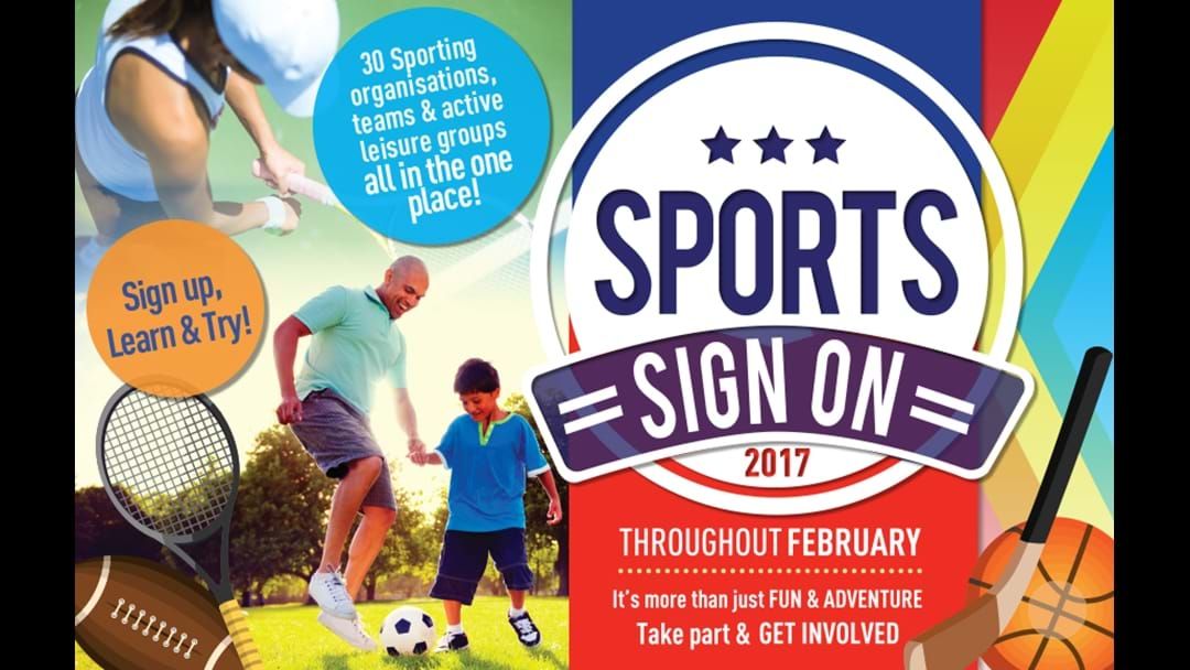 Article heading image for Sports Sign on 2017
