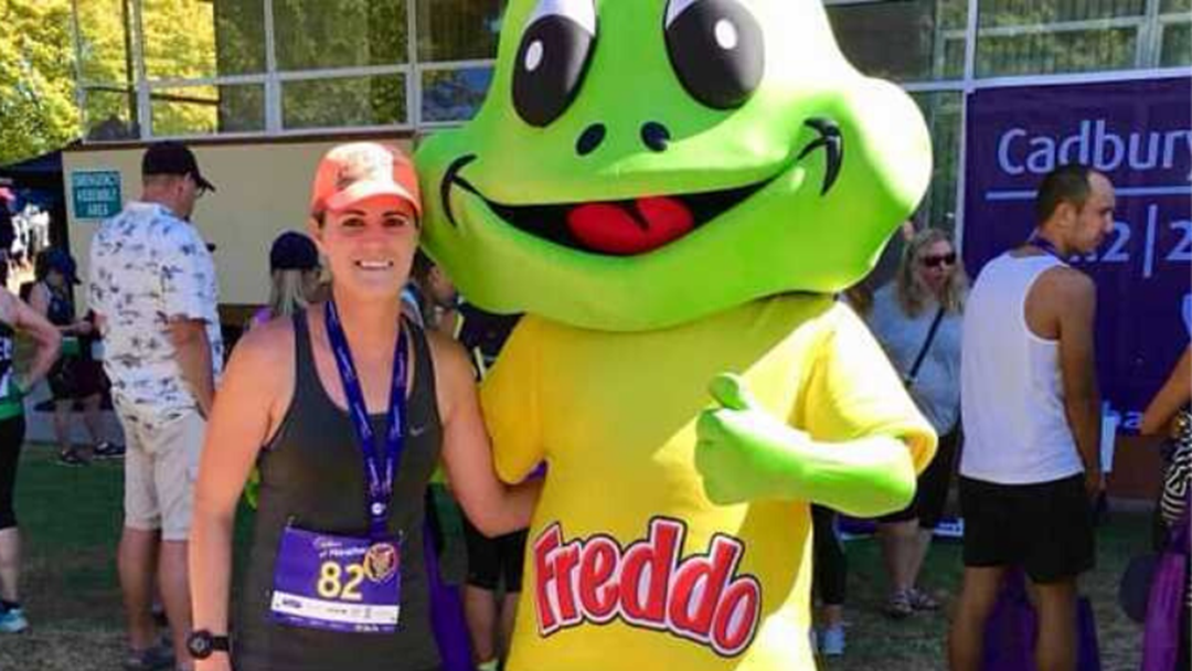 Article heading image for This Hobart Nurse Is Running A Marathon In Her Backyard