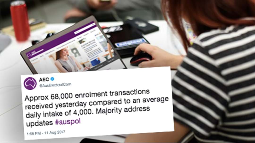Article heading image for Massive Surge In Electoral Enrolment Transactions Ahead Of Same-Sex Marriage Vote