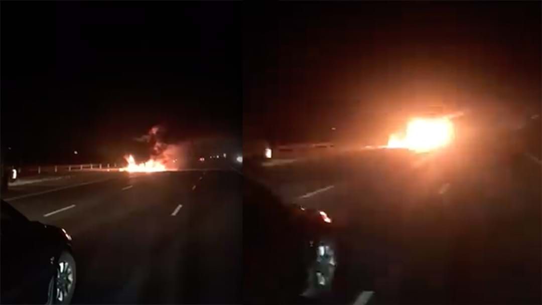 Article heading image for WATCH | Massive Truck Fire On Princes Highway